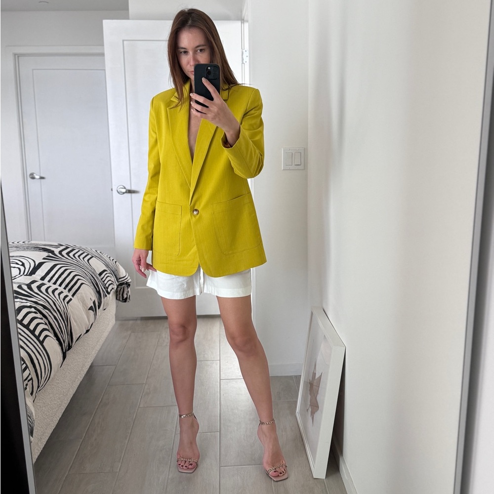Zara Mustard Blazer - Picture 2 of 13